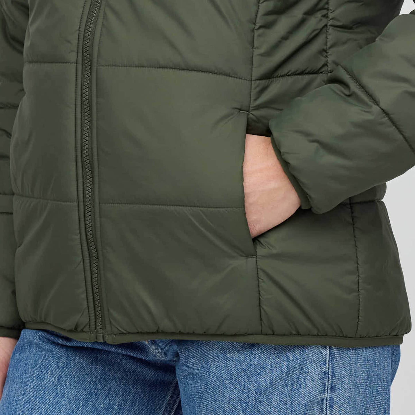 Puffer Jacket Cord All Black