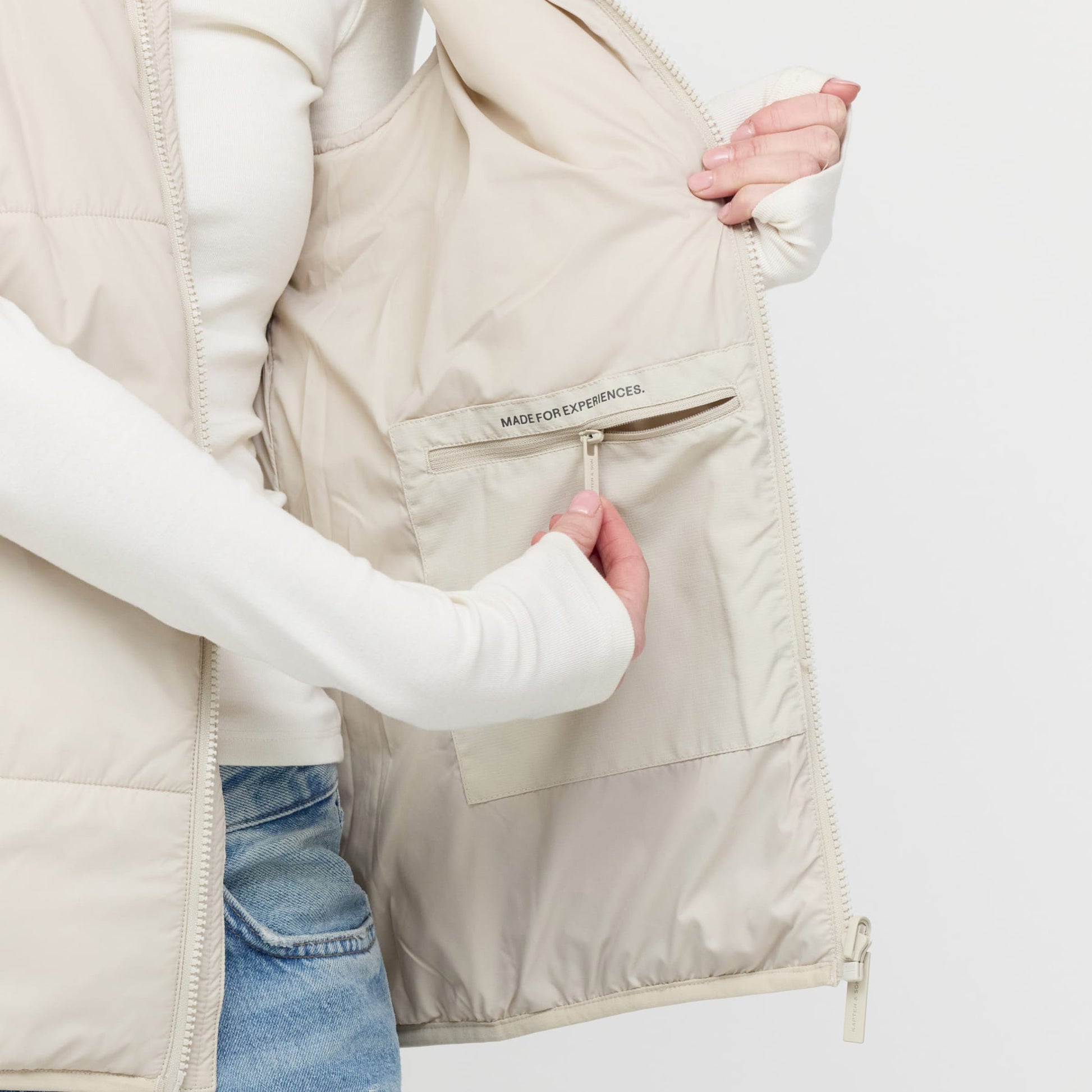 Light Puffer Vest All Black