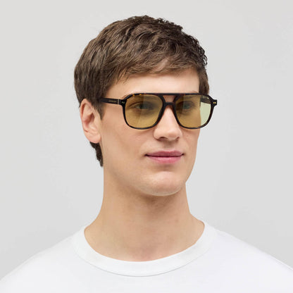 Zurich Oversize Dark Tortoise Green