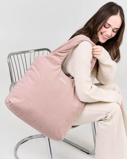 Skara Cloud Shopper Cord Dusty Khaki