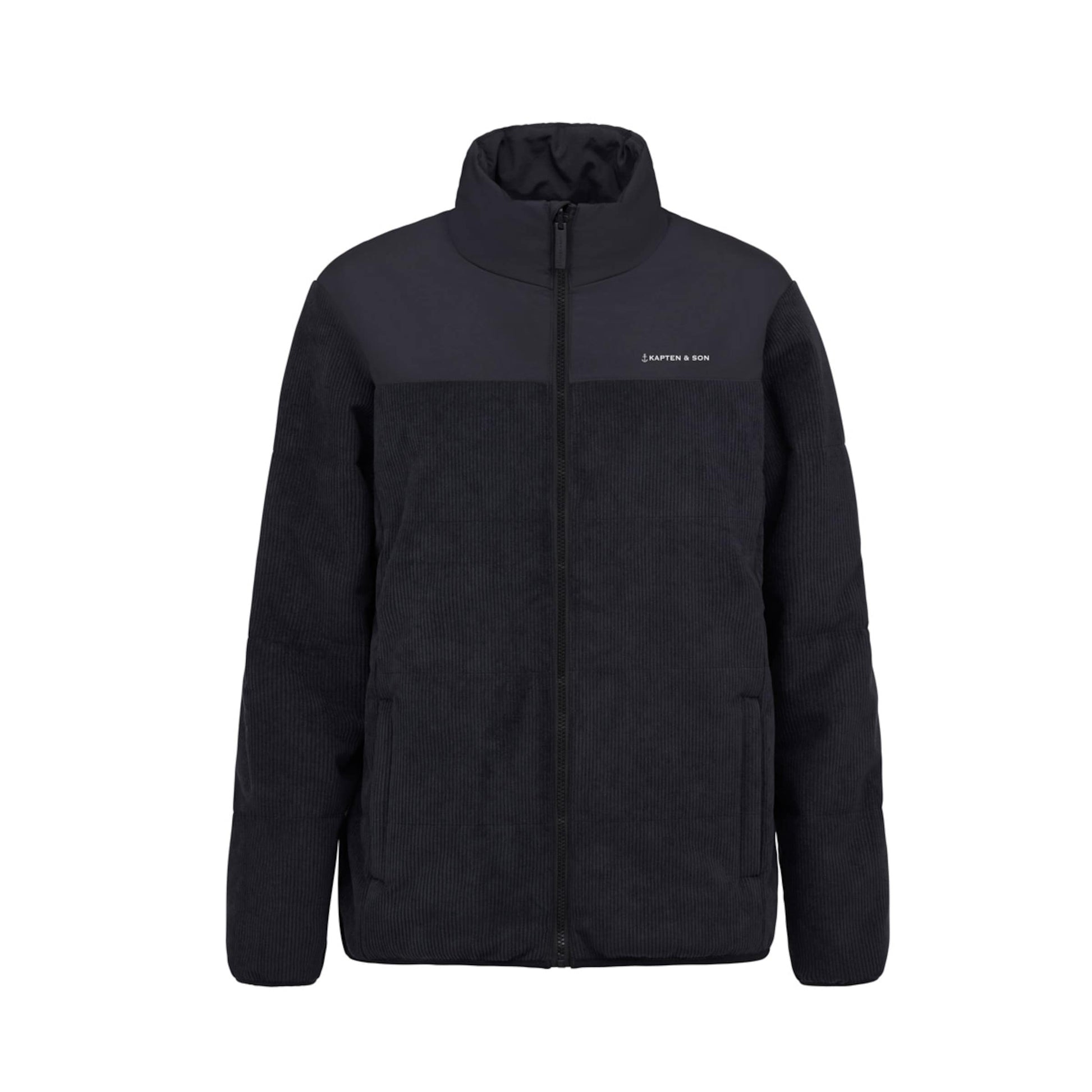 Puffer Jacket Cord All Black