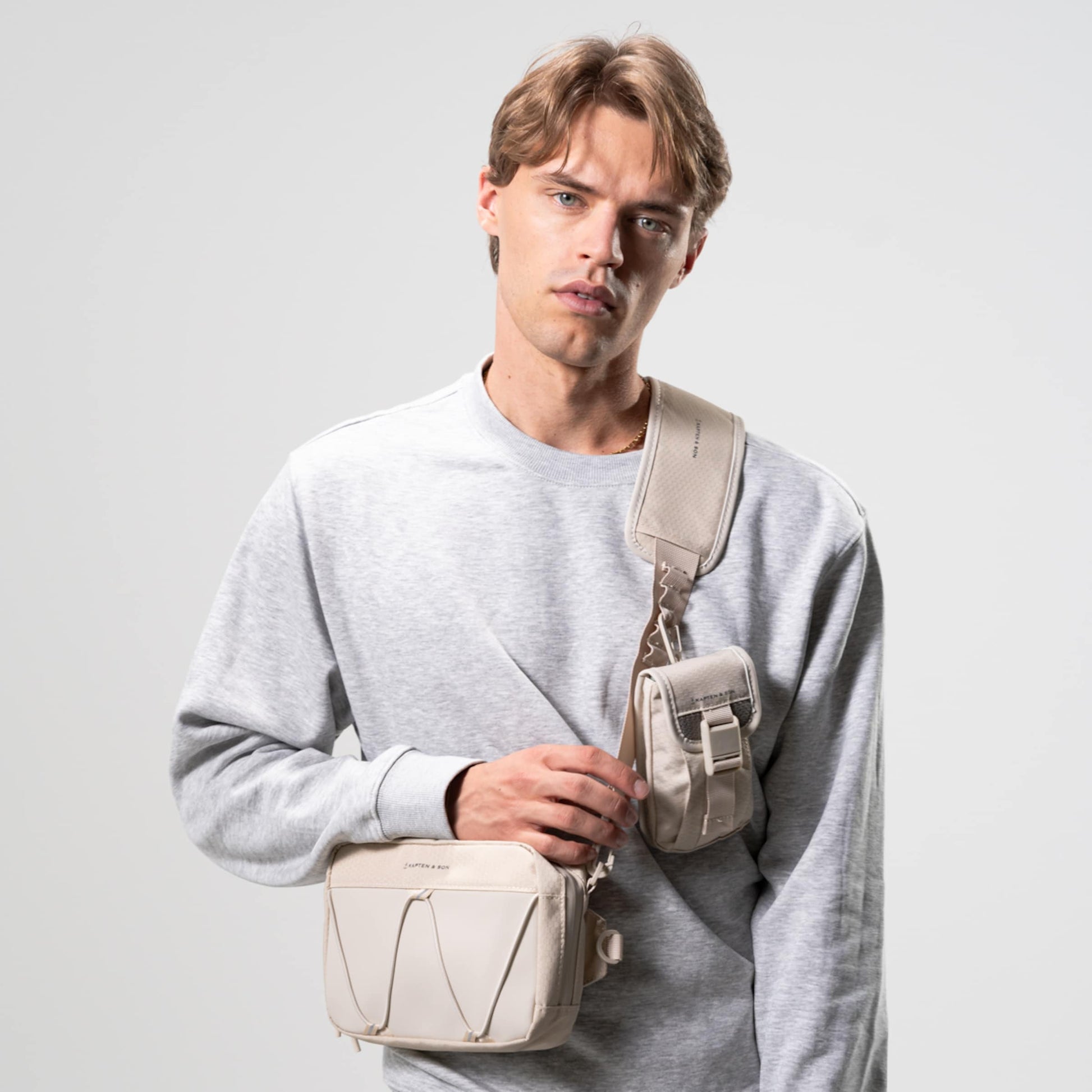 Banff Crossbody Stone Grey