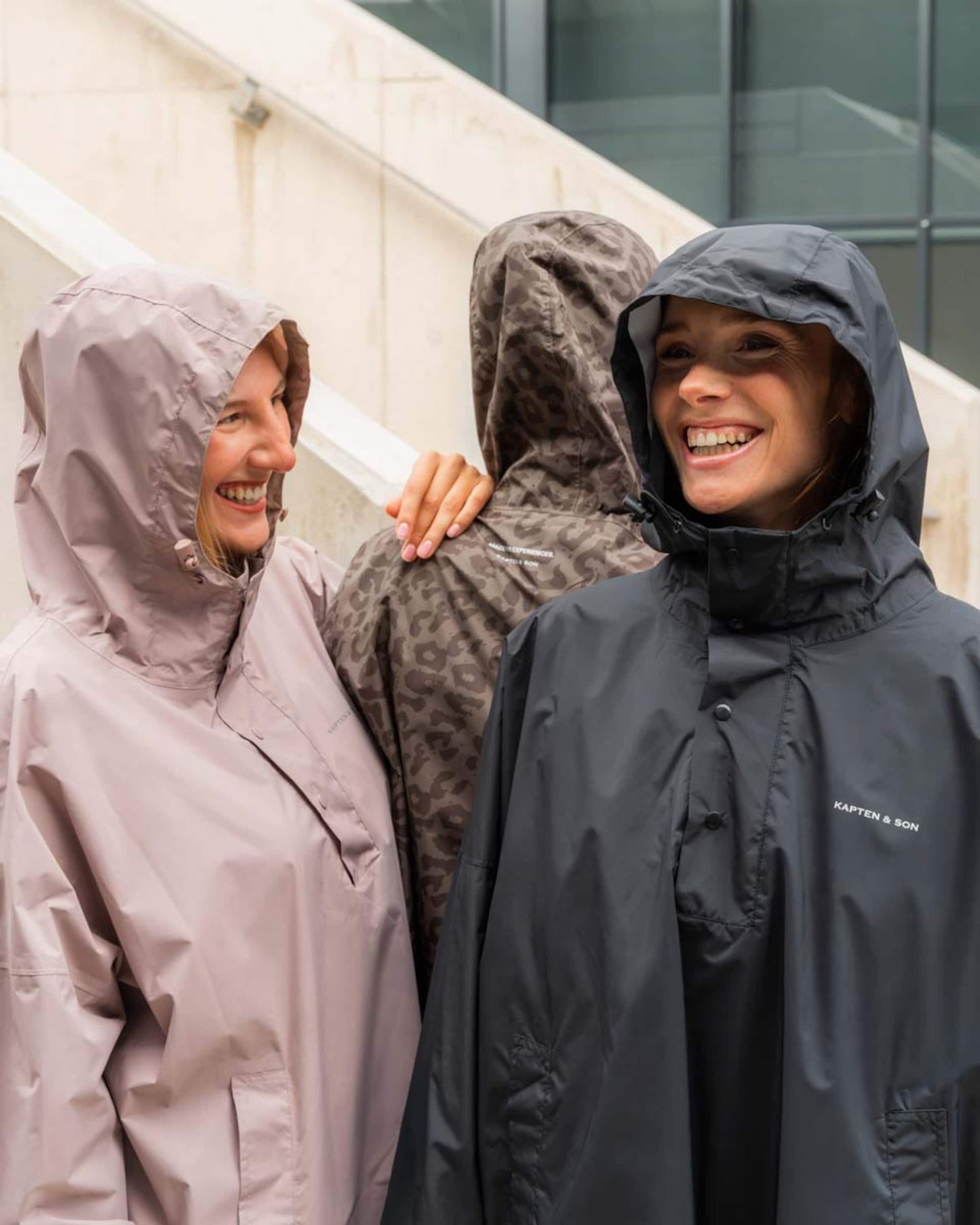 Rain Poncho Muted Rose