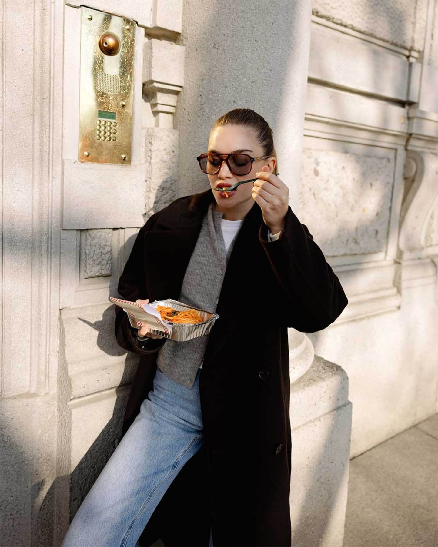 Zurich Oversize Mocha Gradient Brown