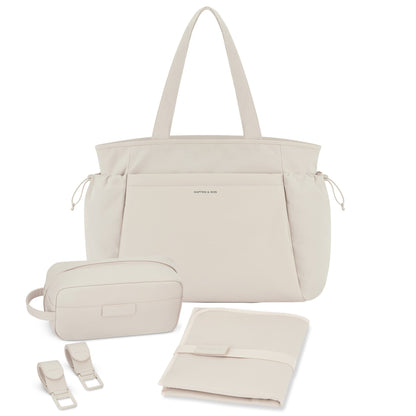 Hellvi Pro Large Diaper Bag Set Walnut