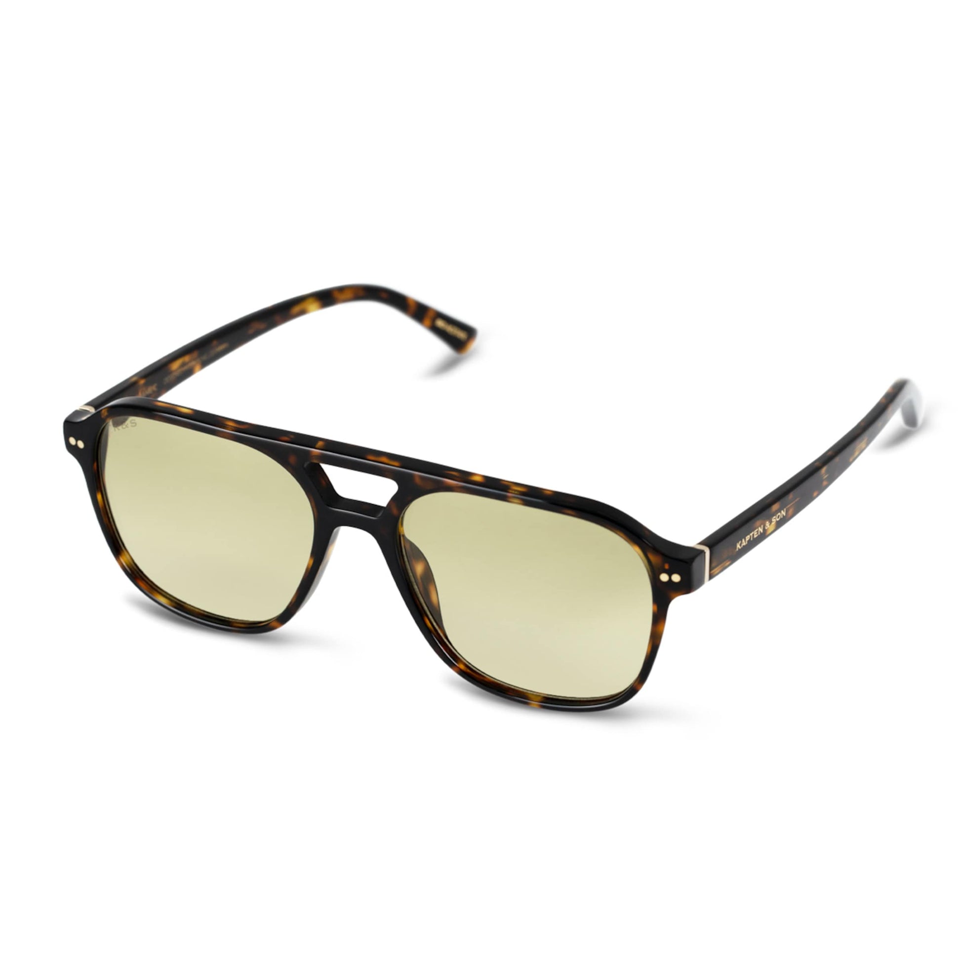 Zurich Oversize Small Crystal Tortoise Brown