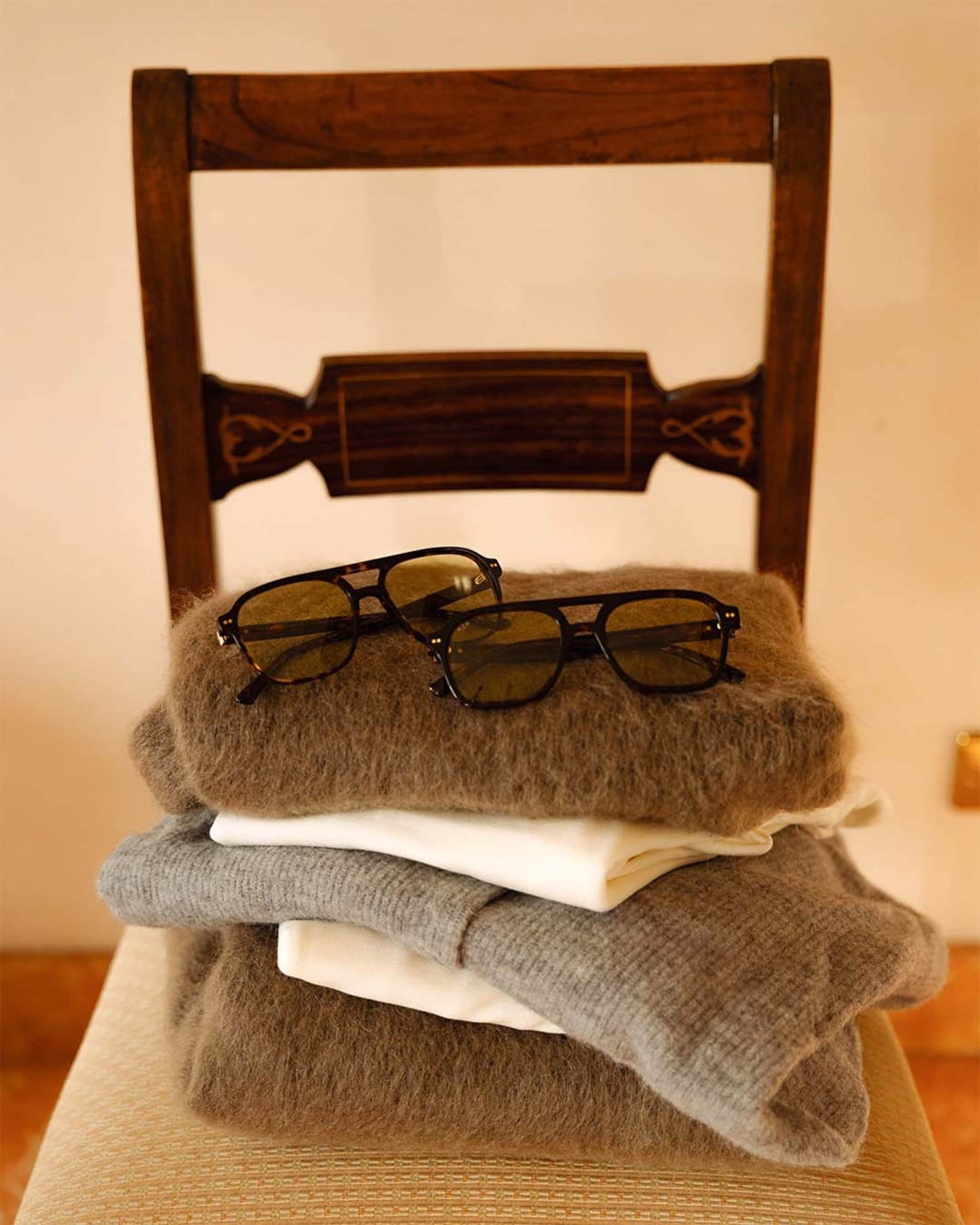 Zurich Oversize Small Transparent Hazel Light Brown