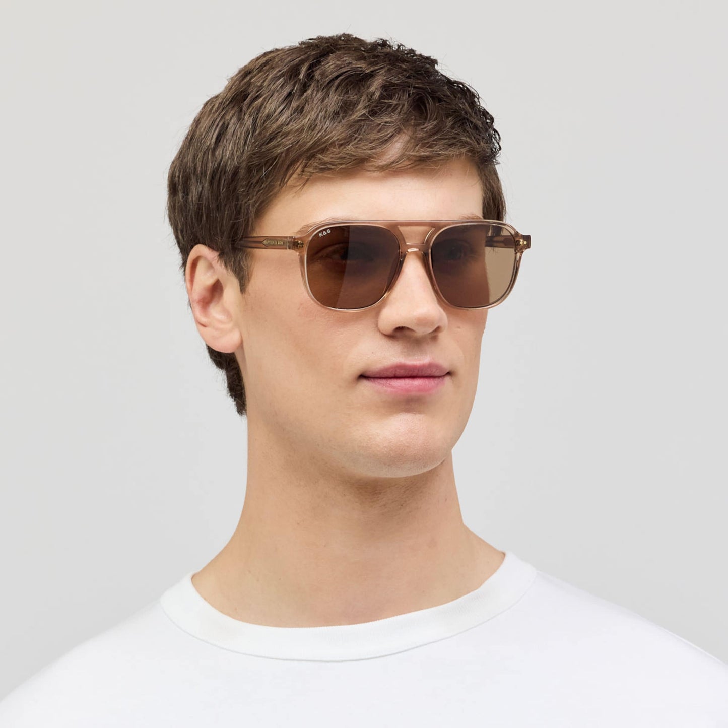 Zurich Oversize Crystal Tortoise Brown
