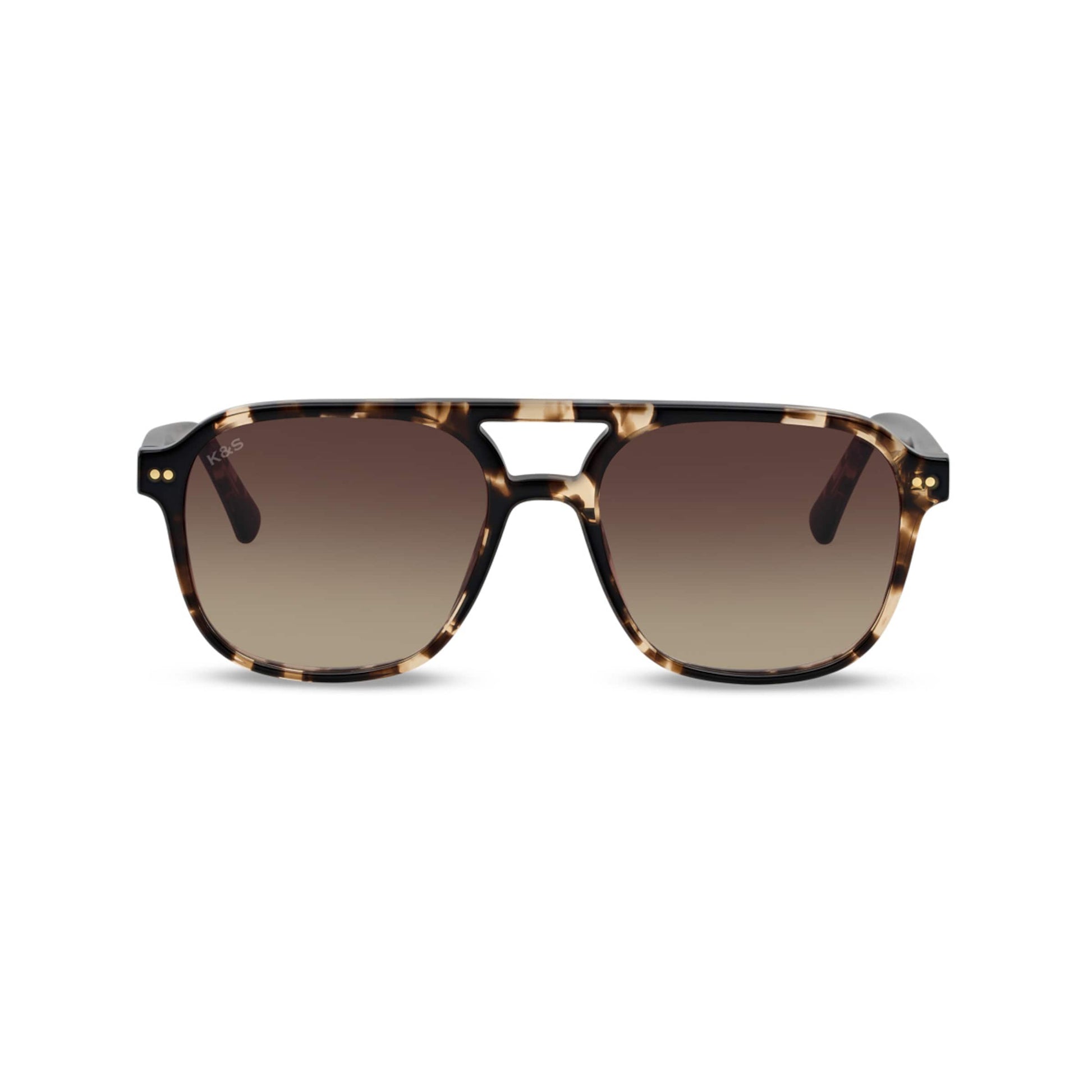 Zurich Oversize Small Dark Tortoise Green