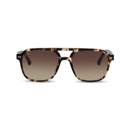 Zurich Oversize Small Dark Tortoise Green