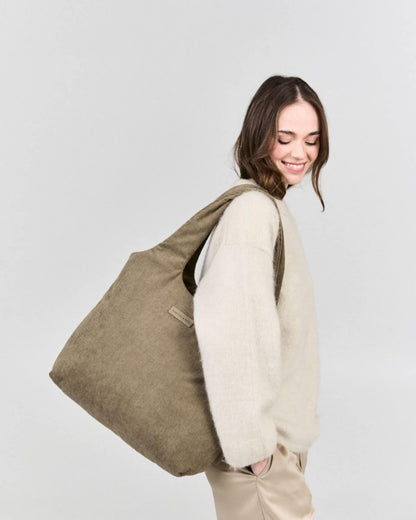 Skara Cloud Shopper Cord Dusty Sand