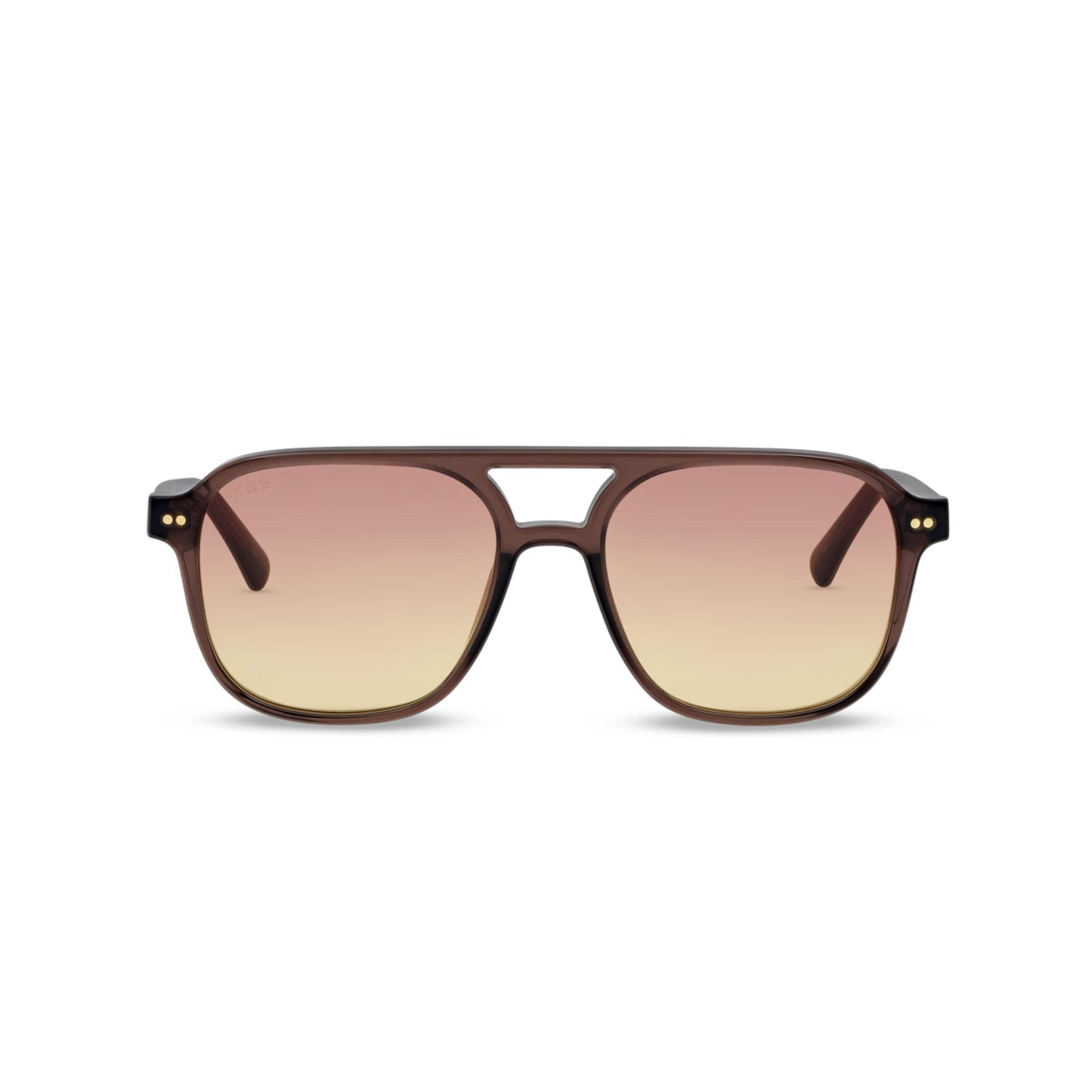 Zurich Oversize Transparent Hazel Light Brown