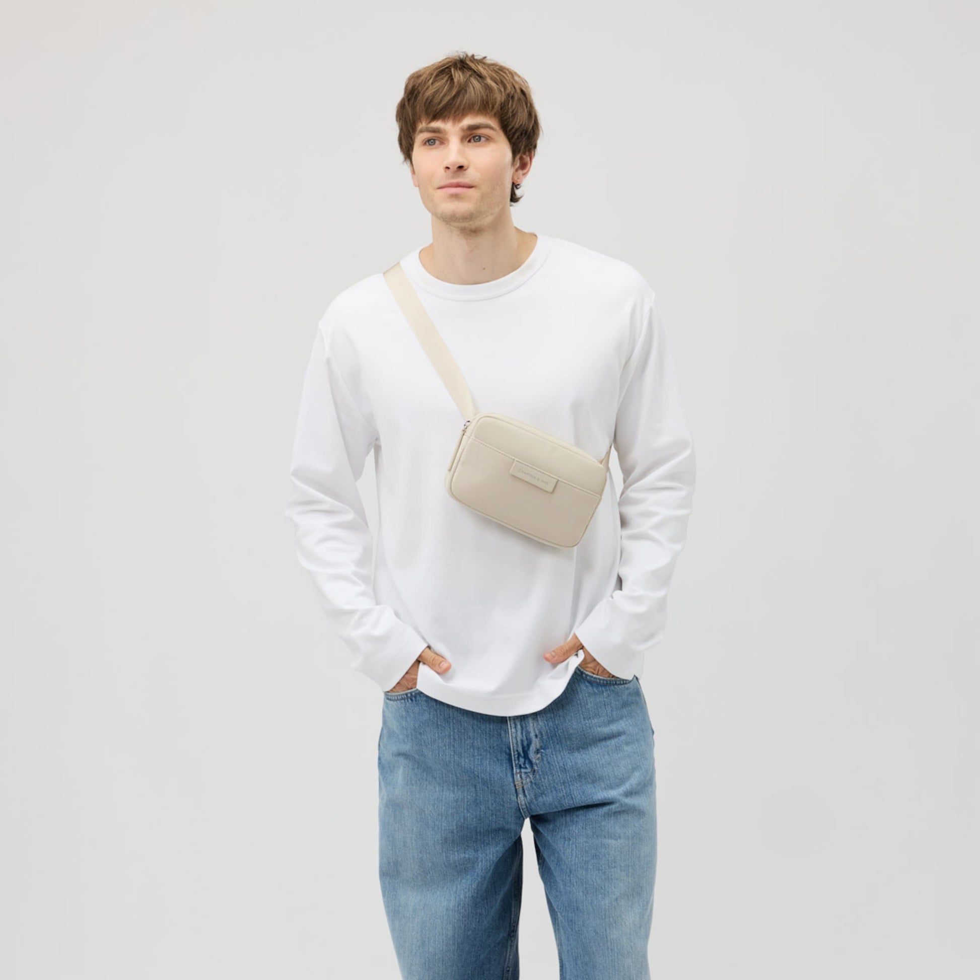 Bergen Pro Crossbody Greige