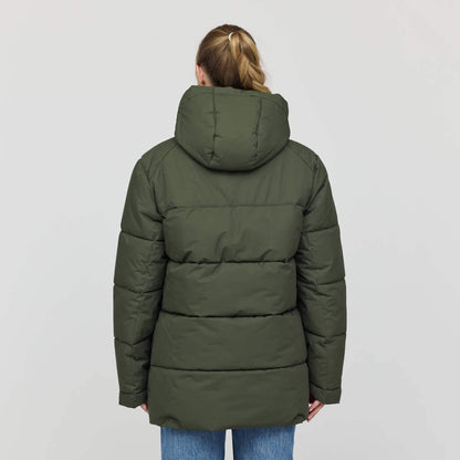 Winter Puffer Jacket Cord All Black