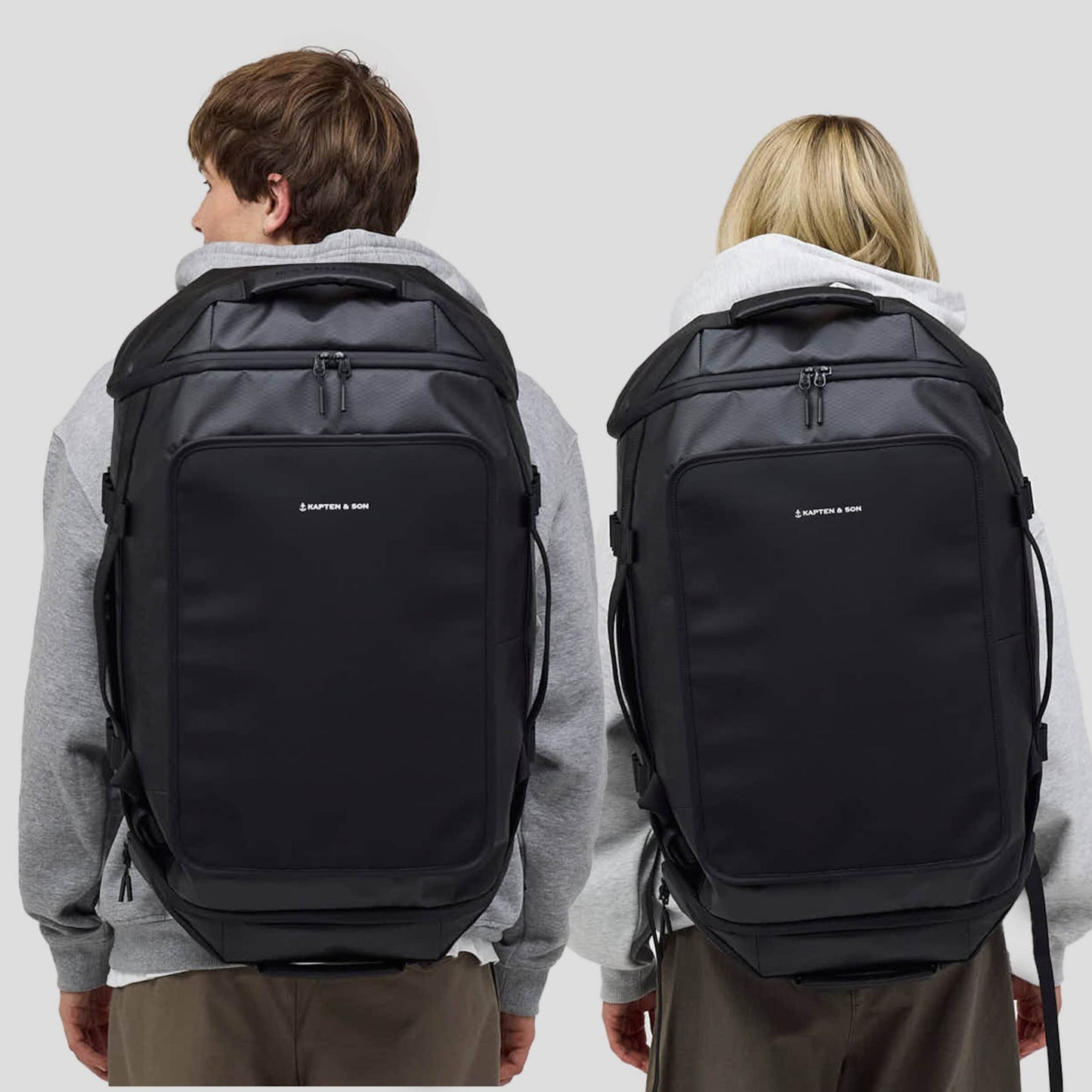 Lisbon Duffle Backpack Large All Black 