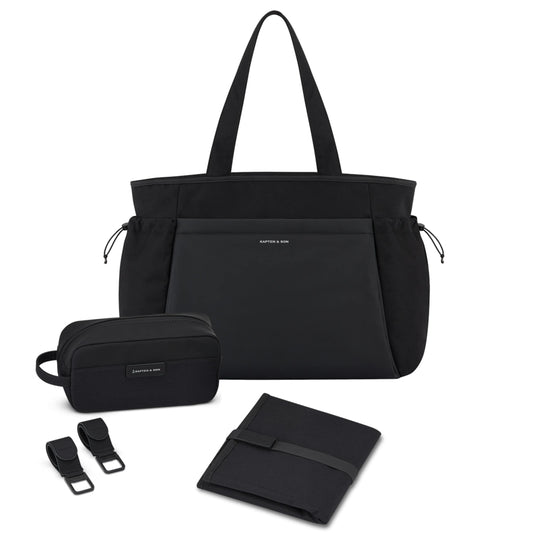 Hellvi Pro Large Diaper Bag Set All Black