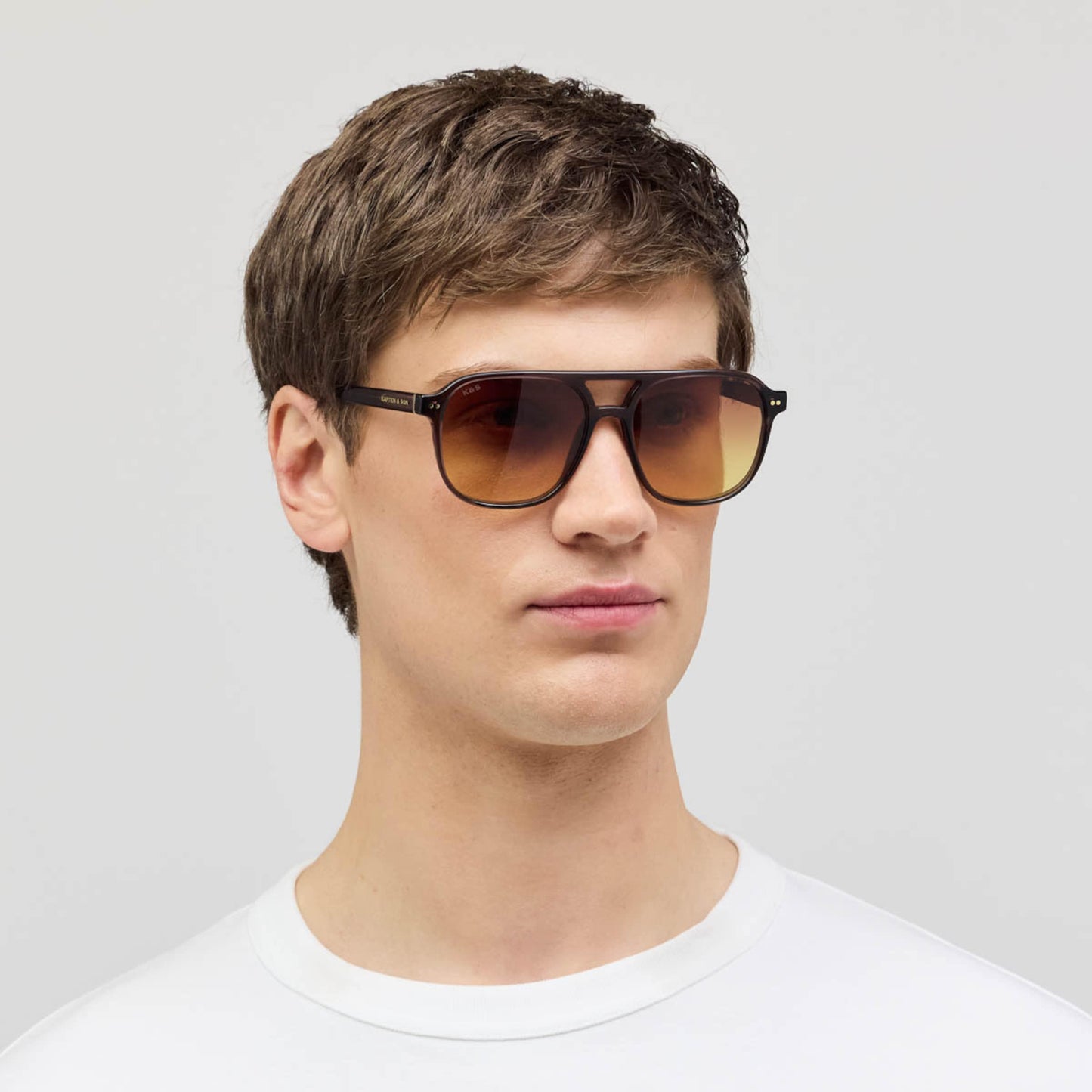 Zurich Oversize Small Mocha Gradient Brown