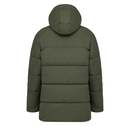 Winter Puffer Jacket Cord All Black