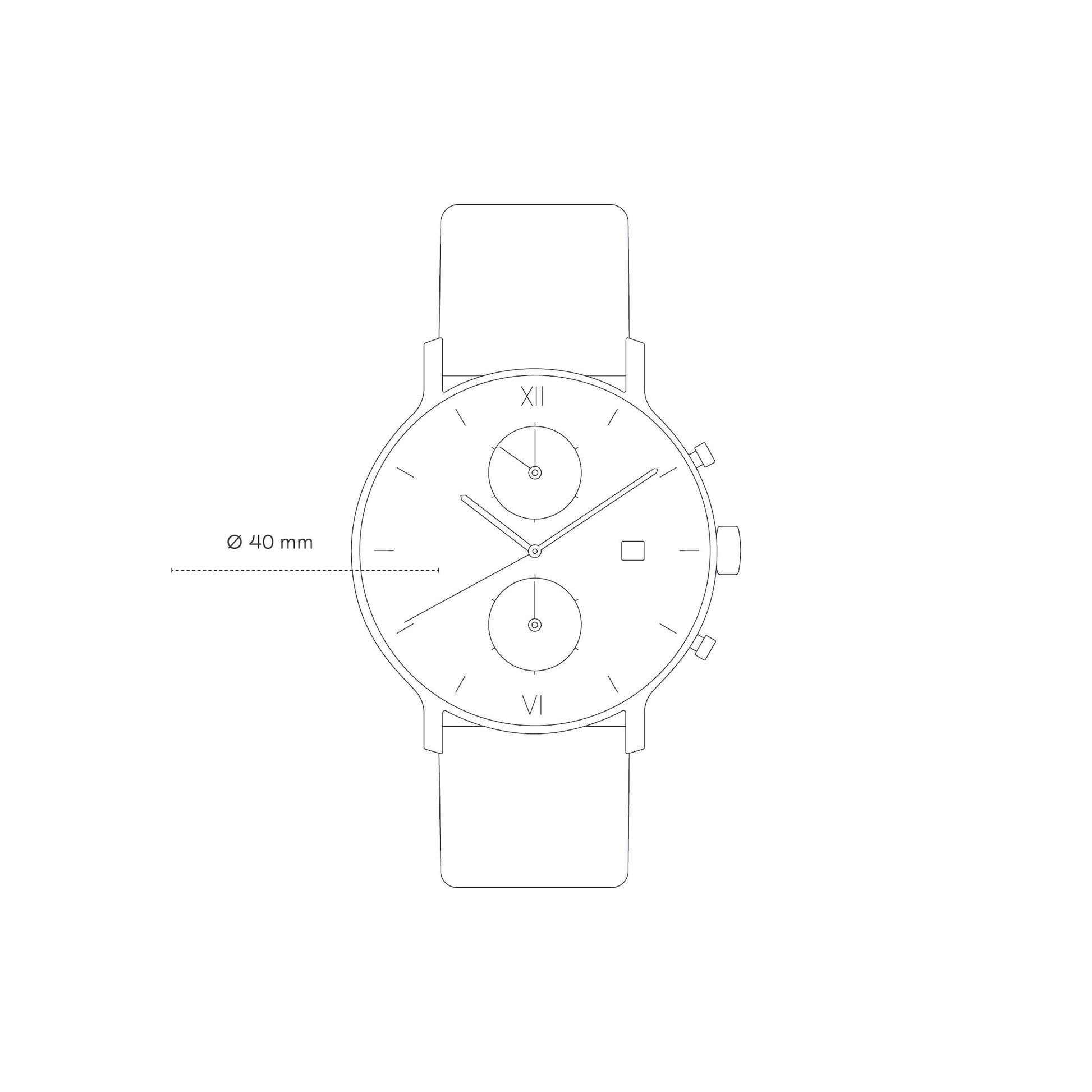 Chrono Small Silver Steel