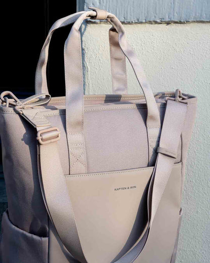 Lindby Pro Diaper Backpack Set Sandstone
