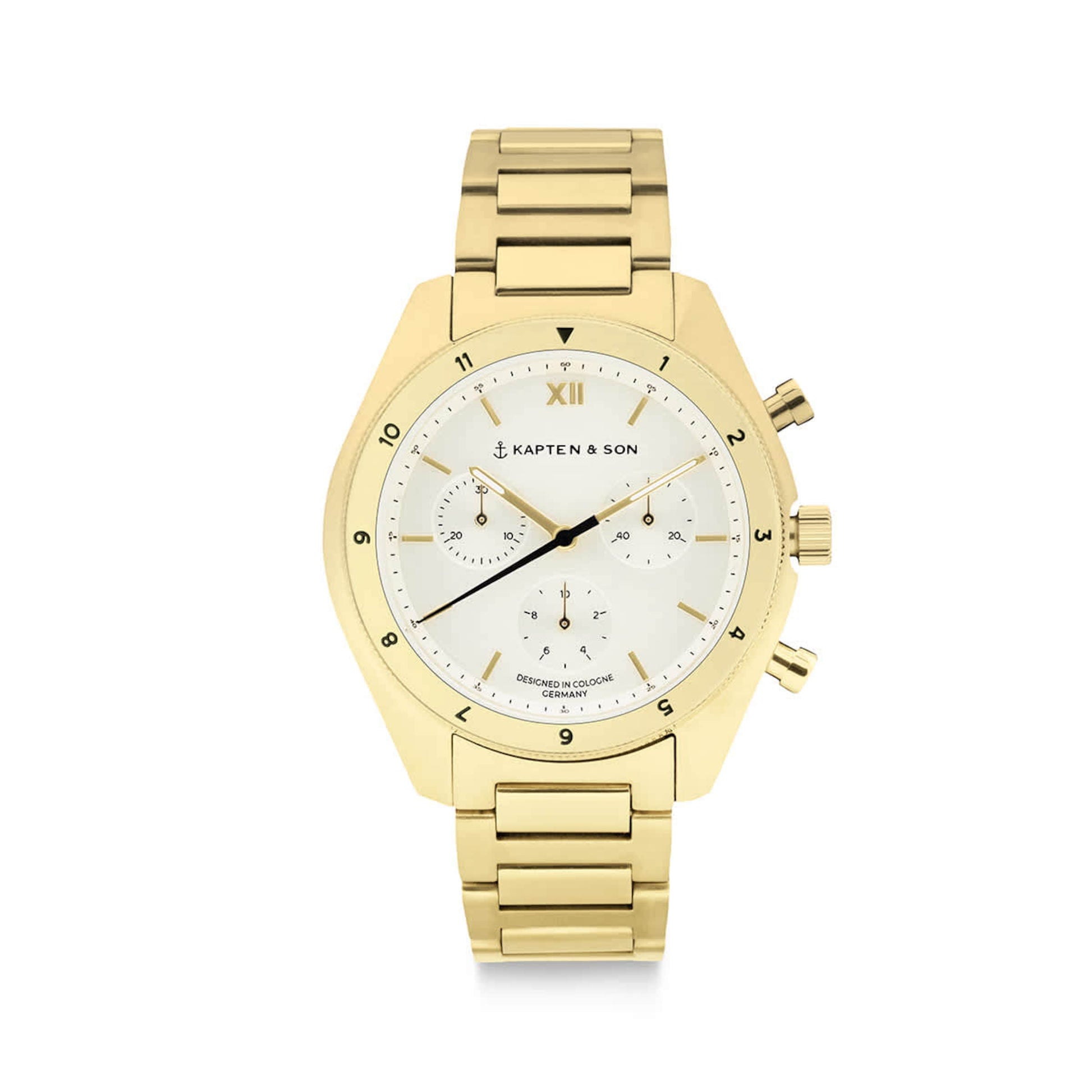 Rise Small Light Gold Cream Steel