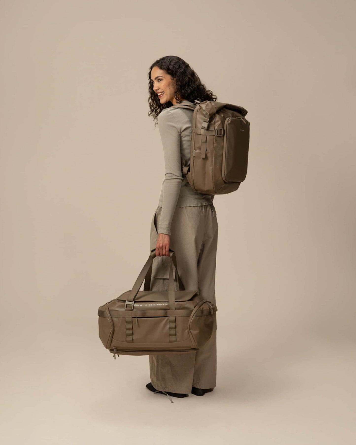 Lisbon Duffle Backpack Small All Black 
