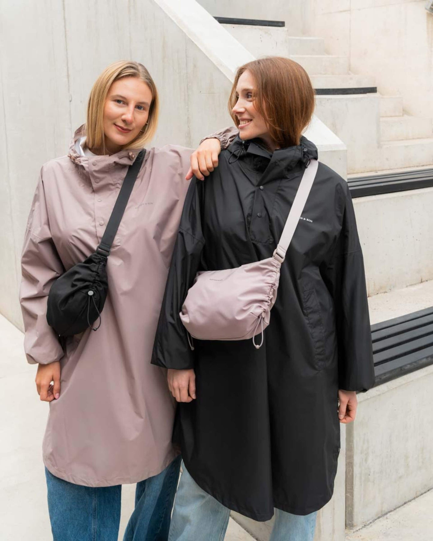 Rain Poncho All Black