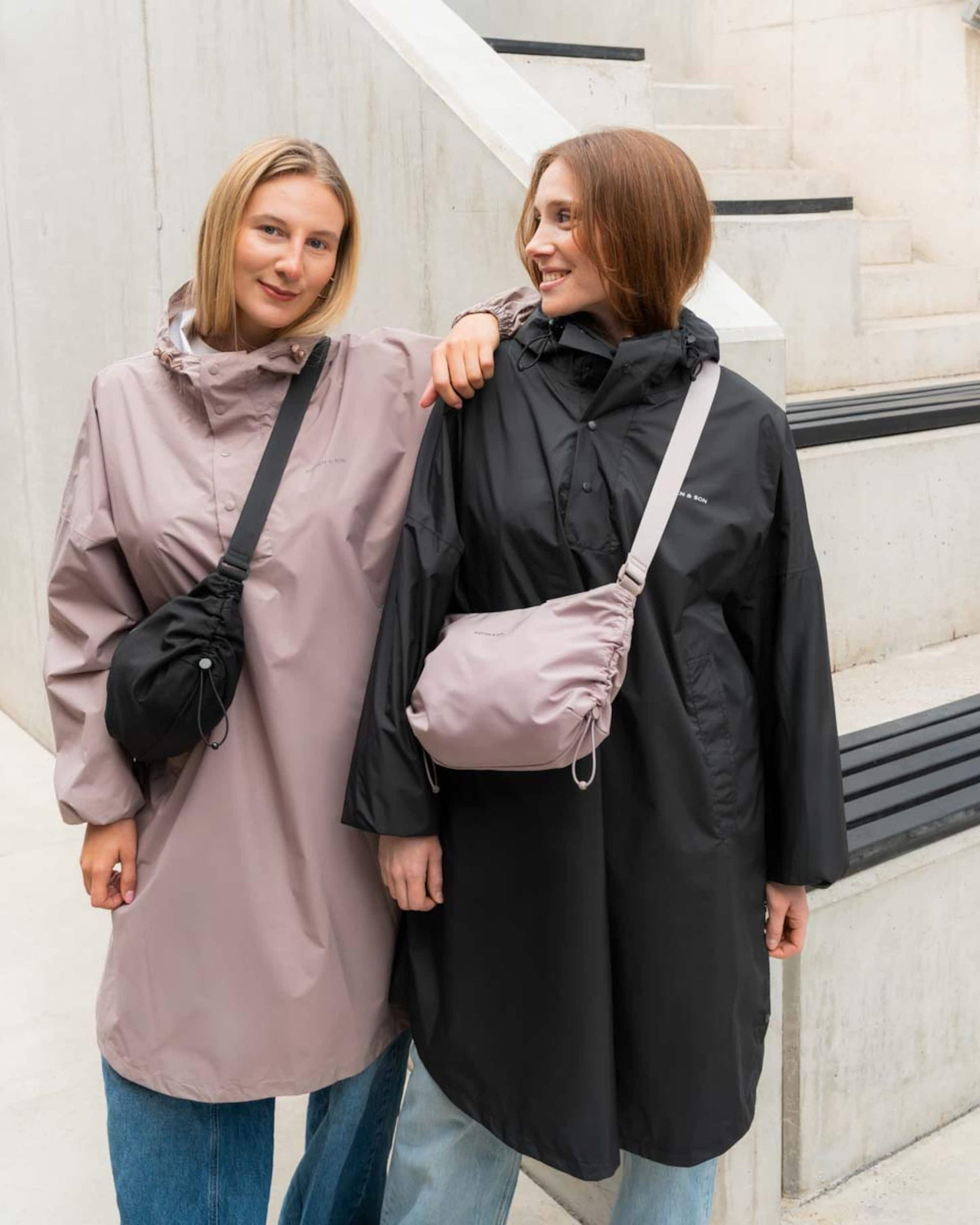 Rain Poncho All Black