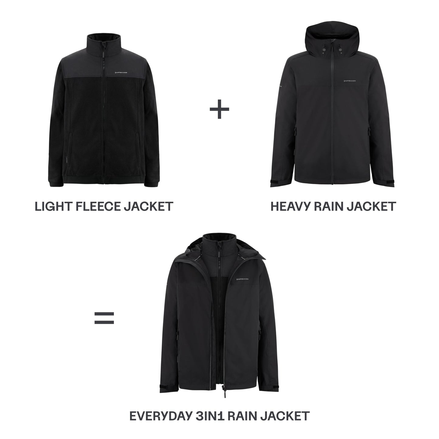 Everyday 3in1 Rain Jacket Sandstone