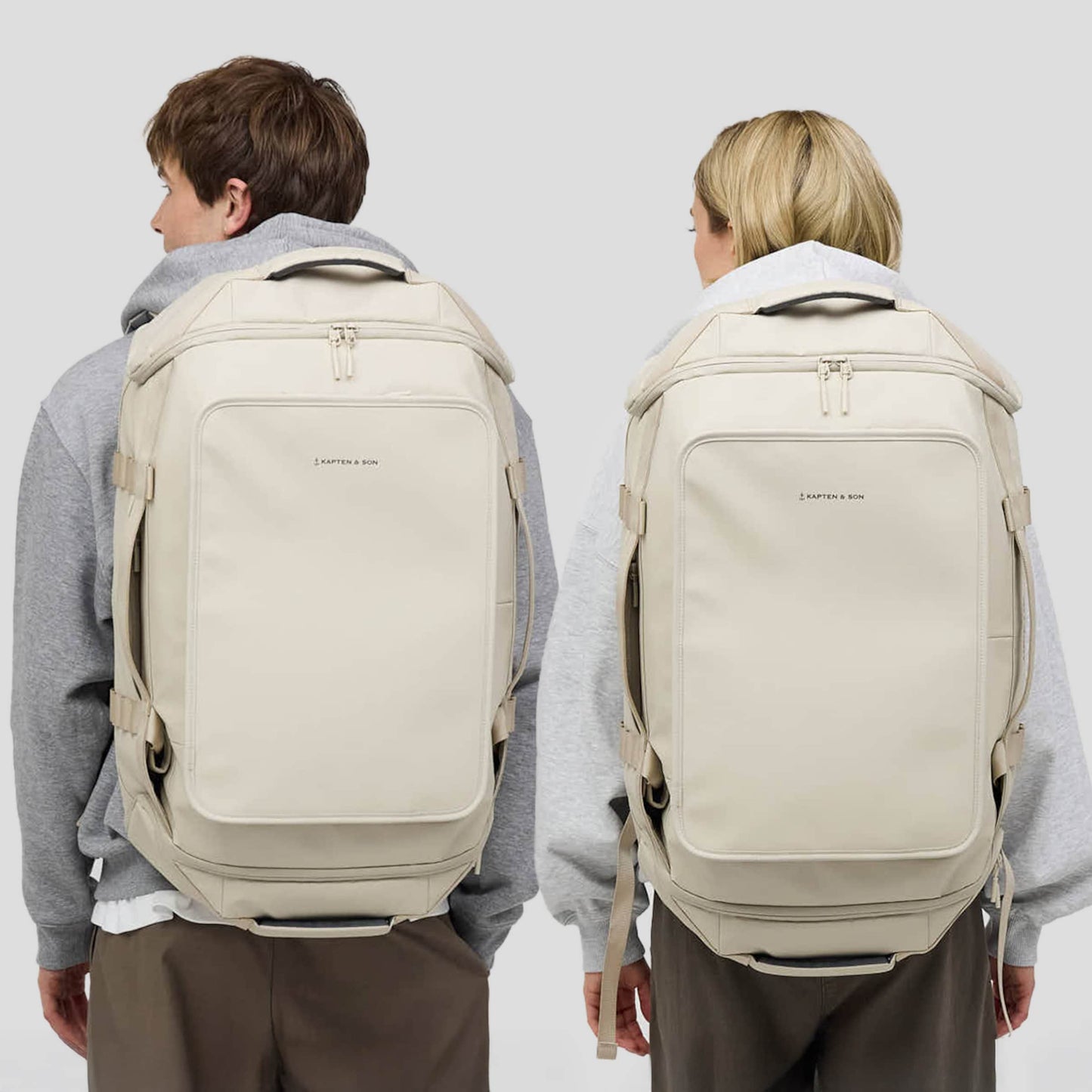 Lisbon Duffle Backpack Large Sandstone 