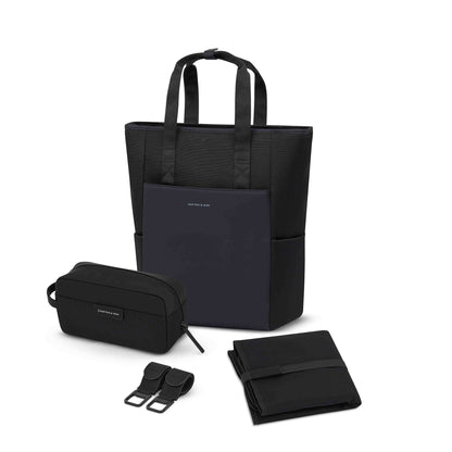 Lindby Pro Diaper Backpack Set Leo Dark Brown