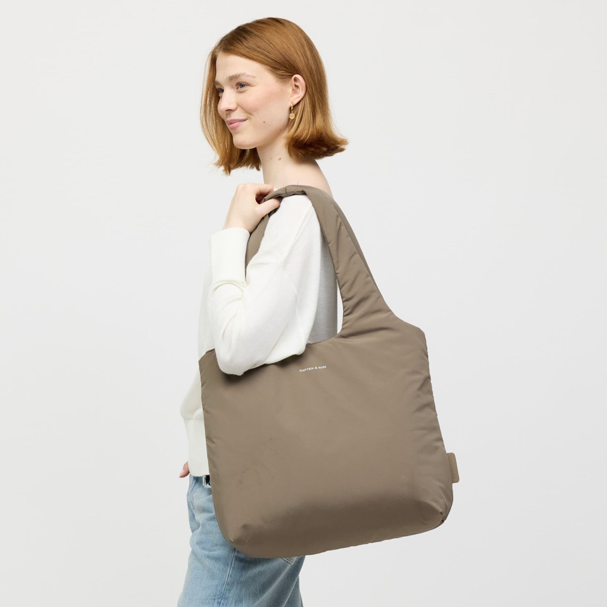 Skara Cloud Shopper Cord Dusty Khaki